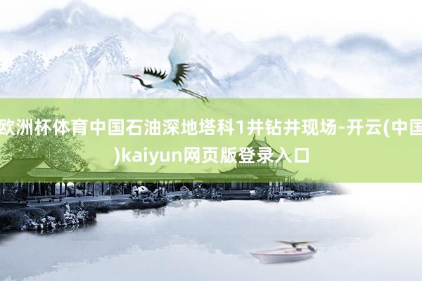 欧洲杯体育中国石油深地塔科1井钻井现场-开云(中国)kaiyun网页版登录入口