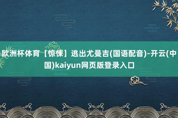 欧洲杯体育【惊悚】逃出尤曼吉(国语配音)-开云(中国)kaiyun网页版登录入口