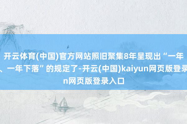 开云体育(中国)官方网站照旧聚集8年呈现出“一年增长、一年下落”的规定了-开云(中国)kaiyun网页版登录入口
